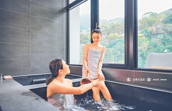 苗栗泰安溫泉獲交通部觀光局台灣好湯金泉獎。(苗栗縣政府提供)