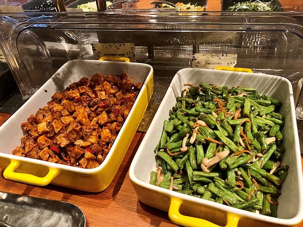 台北君悅酒店茶苑「綠色星球.蔬食自助饗宴」。圖/好房網News記者蔡佩蓉攝影