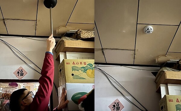 中市消防局協助於屋主家中安裝住警器。圖/台中市政府提供