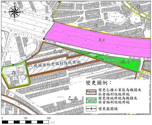 三重永德段社宅變更示意圖。圖／新北市政府提供