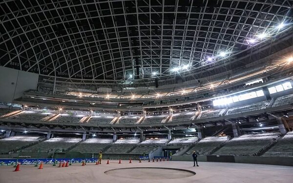 北市昨核准大巨蛋建照第4次變更設計。聯合報資料照片