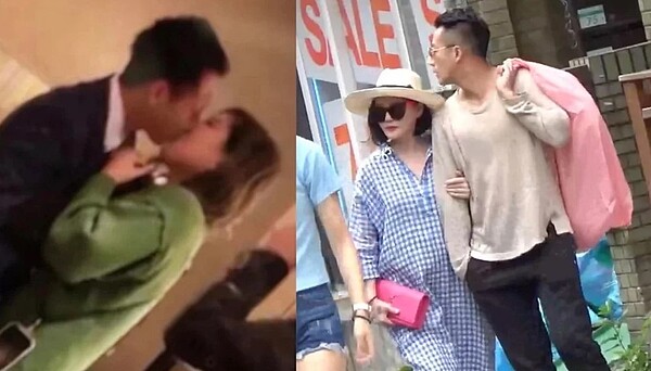 葛斯齊曝汪小菲激吻女子照以及當時大S懷第三胎孕肚照。 圖/擷自葛斯齊臉書