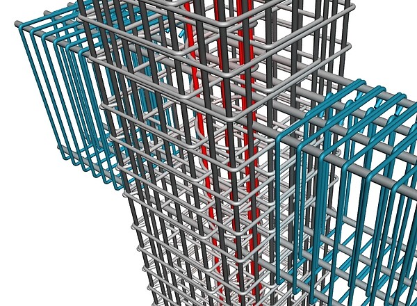 ■BIM梁柱接頭鋼筋施工性檢討。 (圖/戴雲發提供)