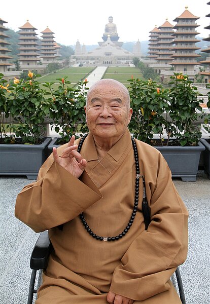 星雲大師一生度眾無數,為教界樹立典範。記者劉學聖/攝影