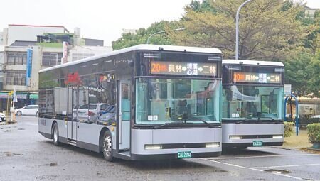
彰化縣員林客運購置5部Model T電動巴士，提供支線及班次更密集的20路市區公車服務。（吳建輝攝）
