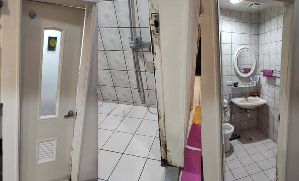 網友看到朋友租屋處修繕浴室門的報價單，傻眼地問現在的行情費用。圖／擷取自PTT