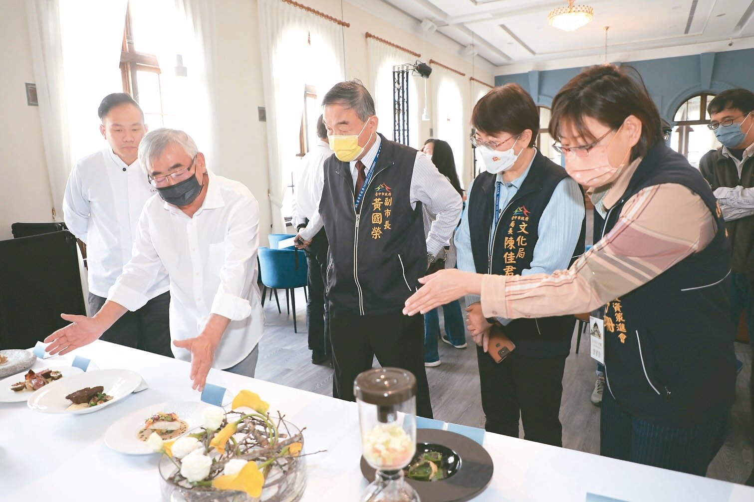 台中市役所為百年歷史建築,歷經整修後重新開幕,2樓有義式餐廳進駐,邀請星級主廚主掌,訂位已滿到2月底。記者余采瀅/攝影