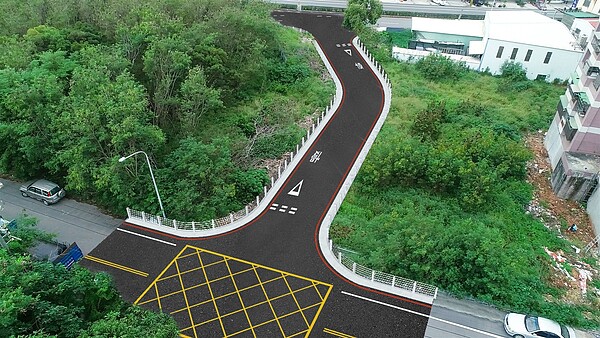 大肚區自由路打通至平等街完工模擬圖。圖/台中市府提供