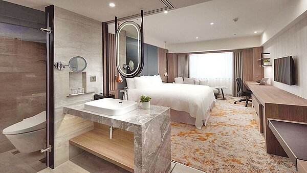 交通部觀光局統計,2022年高雄11家觀光旅館住用率,福華飯店以63.10%蟬聯冠軍。(高雄福華飯店提供/柯宗緯高雄傳真)