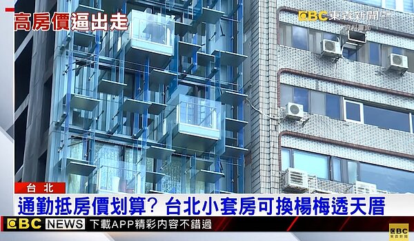 通勤抵房價划算?台北小套房可換楊梅透天厝。圖/東森新聞