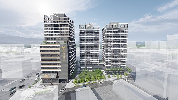 桃市正光路警察宿舍公辦都更案,規畫興建2棟17層社宅及1棟16層警政大樓。圖/桃園市住宅發展處提供