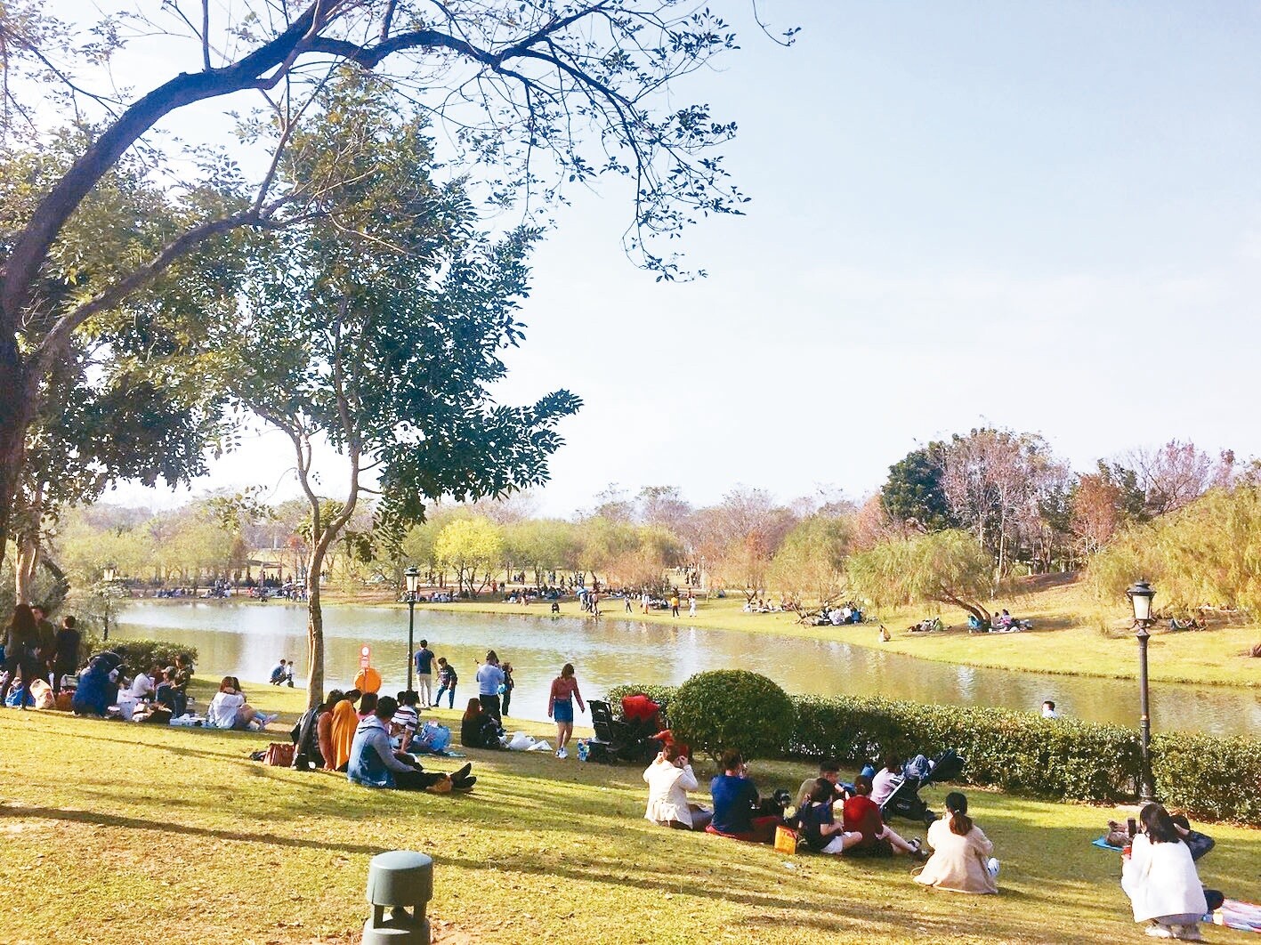 奇美博物館及台南都會公園是台南首處空氣品質維護區，區內空品有效改善。記者鄭惠仁／攝影 