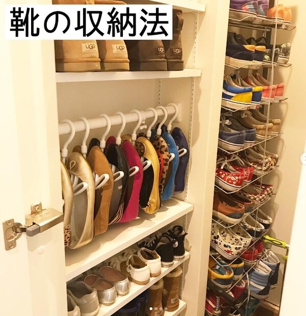 日本人妻NANAKO分享妥善收納鞋子示範。圖／截自instagram@nanako_original_living