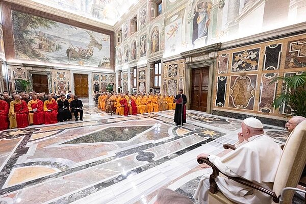 教宗致詞強調宗教交流將促進青年教育及世界和平