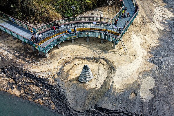 「九蛙疊像」是日月潭知名景點，被視為潭區水情指標。圖／聯合報系資料照