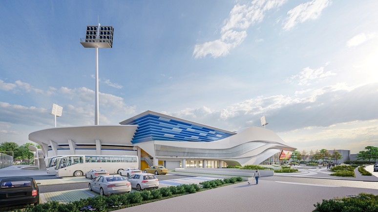 台中市政府打造全台首座足球運動園區，預計2025年完工。圖／台中市建設局提供