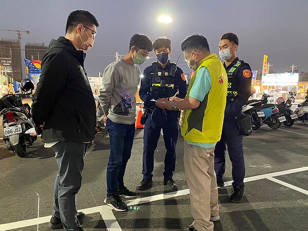 大益貨櫃商店街違法經營夜市,遭市府多次開罰。圖/台南市政府提供