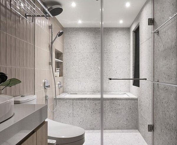 阿滴新家浴室。圖/擷取自阿滴IG