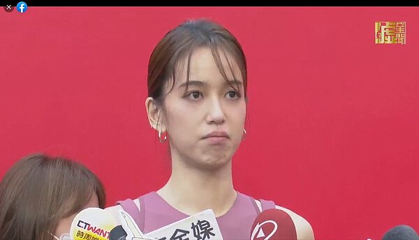 父親遭管收後陳庭妮首露面談到事件哽咽。圖／摘自噓星聞影片