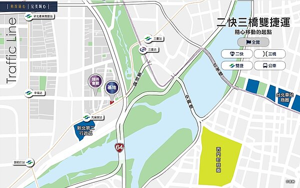 從「勝旺升」基地10分鐘內可走路到先嗇宮捷運站,開車上64快速道路接國道也非常方便。圖/勝旺升提供