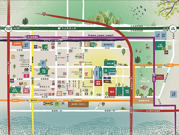 「勝旺升」基地位置極優,整體生活機能佳,區域發展潛力大,房產保值度一流。圖/勝旺升提供