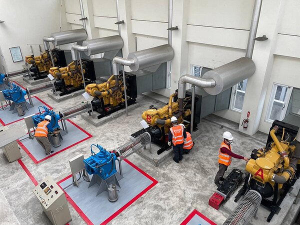 中市抽水站完成機組年度大保養。圖／台中市政府提供