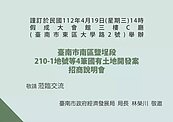 台南國有地釋出！鹽埕南稅3村四筆土地　設定地上權招商