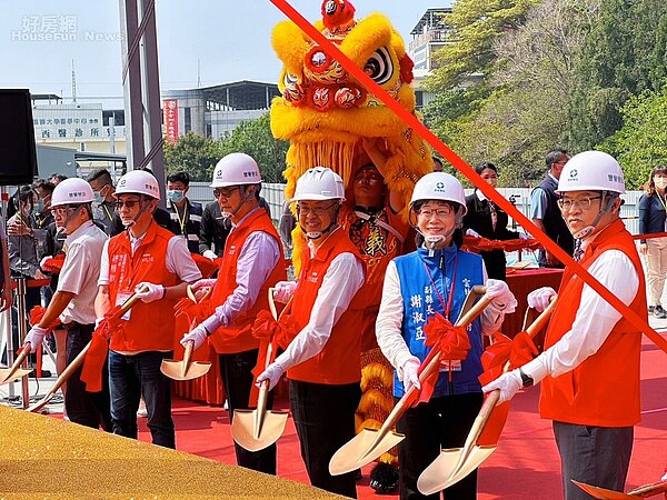 雲林縣虎尾鎮「東仁安居」社會住宅正式開工,預計2027年完工、將提供400戶社宅。圖/國家住都中心提供