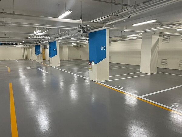 歷經不到5個月的時間,府後地下停車場將提前於4月21日完工啟用。圖/新竹市政府提供