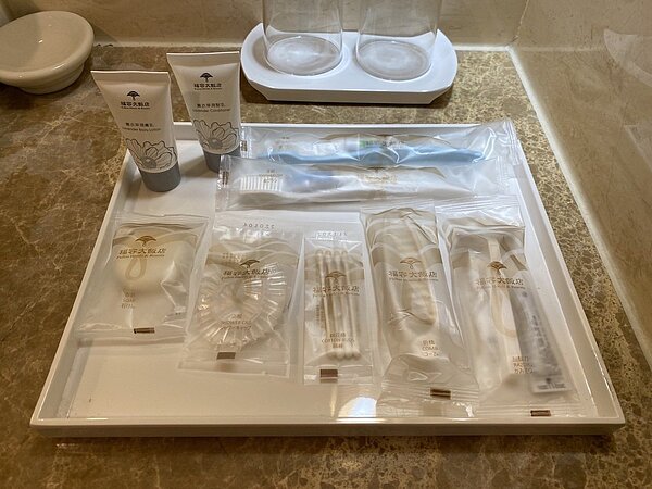 一次性旅宿用品示意圖。聯合報系資料照