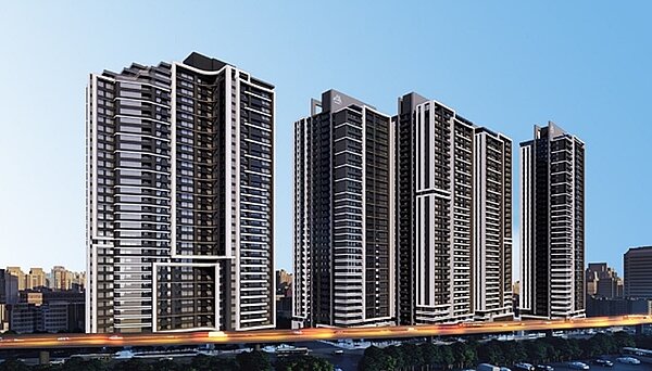 大陳社區單元 6、7 更新後外觀設計示意圖。圖／漢皇集團提供
