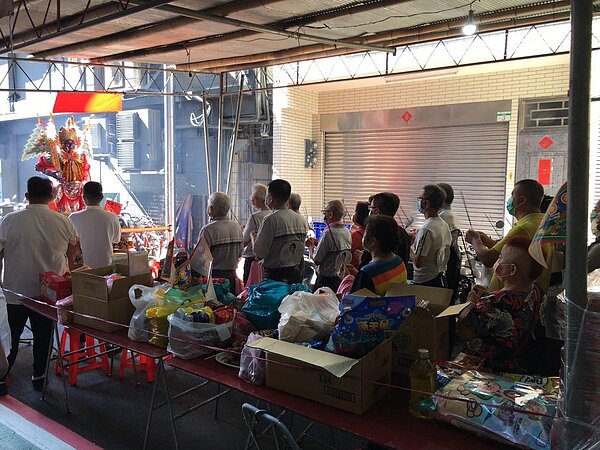 通化里中元普渡。圖／取自「臺北市鄰里服務網」