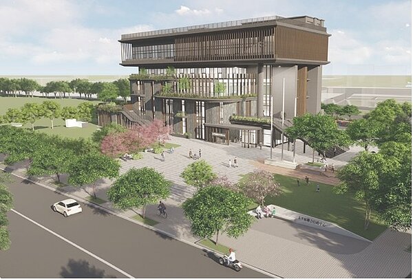 打造中市太平新地標聯合行政中心工程將動工模擬圖。圖／台中市府提供