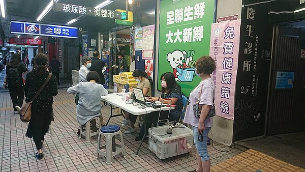 恆安里免費健康篩檢。圖／取自「臺北市鄰里服務網」
