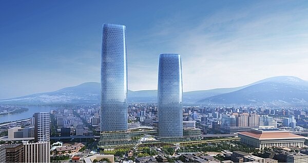 預估投資金額達606億元的「台北市西區門戶計畫臺北車站特定專用區C1/D1土地開發案」雙子星大樓開工動土,預計2027年完工。圖/台北市政府提供