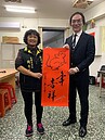 光華里柏壽公園石雕吉祥非凡　周秀美完善防疫工作