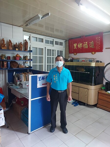 里長戴有利待人接物誠懇。圖/易小滿攝