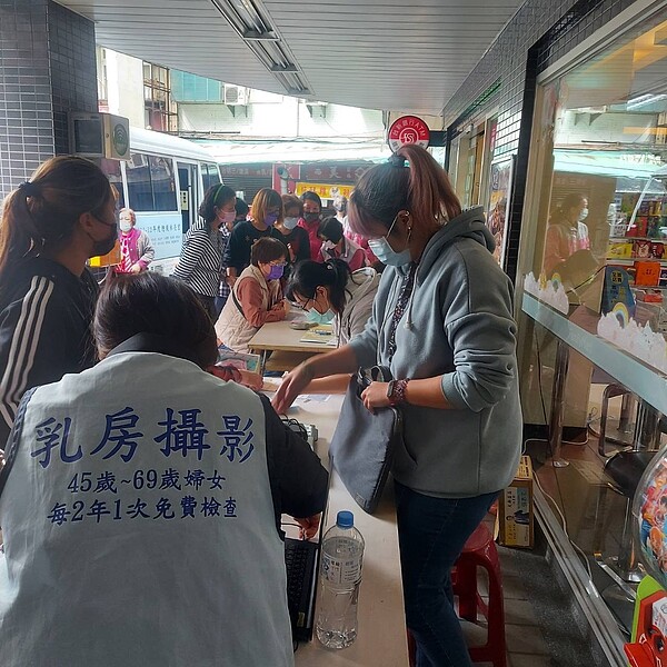 里民身體檢查、婦女乳房攝影檢查。圖/陳秋月里長提供