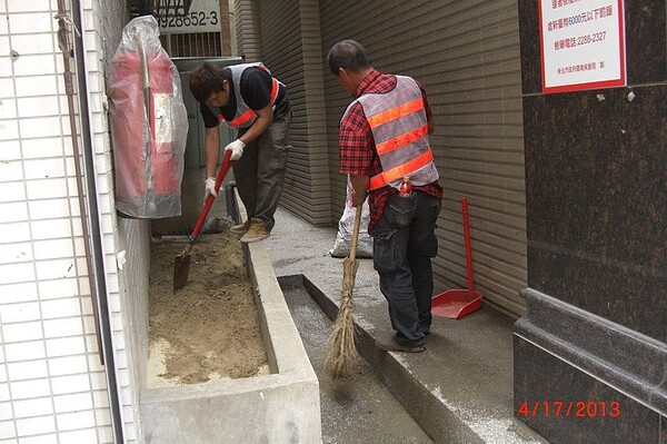 新莊區立言里環境美化。圖／劉進益里長提供
