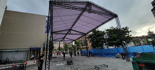 添福里長成功爭取到將捷運站外面設立廣場。圖/取自王添福臉書粉絲專頁