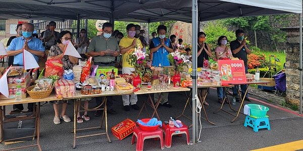 博嘉里中元普渡。圖片由吳坤輝里長提供
