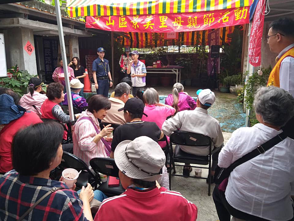 文山區景美里母親節活動。圖片由景美里粉絲專頁提供。
