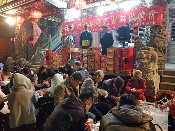 文山區興福里108年度元宵聯歡晚會現場。圖片由興福里臉書粉絲專頁提供。      
