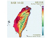 北市117年最高溫　中午氣溫飆到39.3度