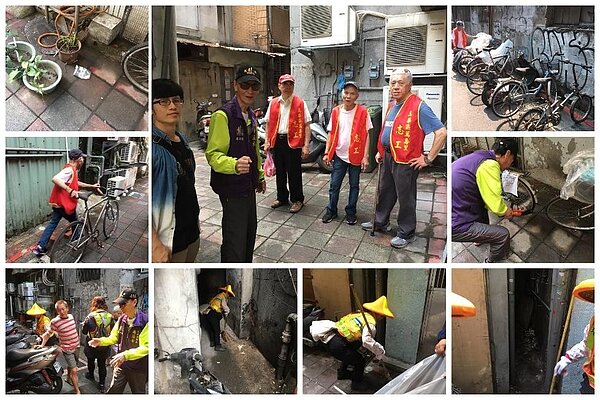 萬壽里定期舉辦清潔日打掃活動。圖/取自台北市鄰里服務網