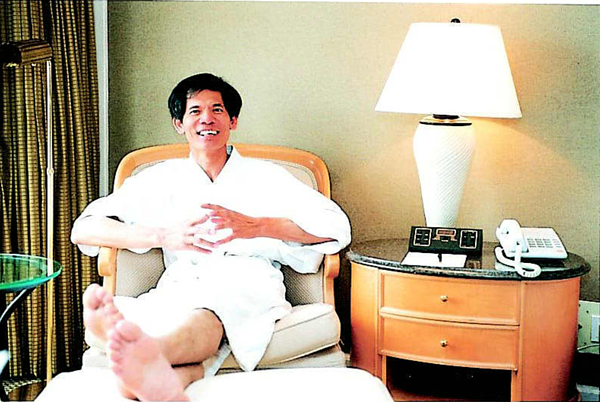 柯賜海當年一度以君悅飯店為家。 聯合報系資料照