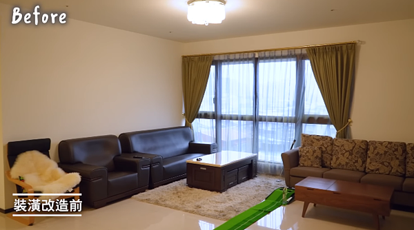 裝潢改造前。圖／翻攝自薔薔YouTube