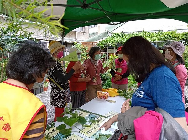 兒童節教大家認識花園。圖片由蔡綉花里長提供。