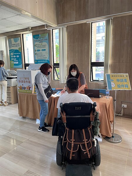 台中市南屯建功1號好宅收件情形。圖/台中市府提供