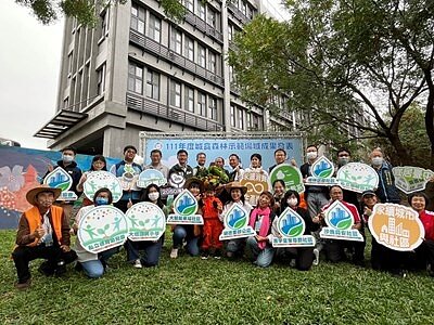 為熱島效應降溫，中市府打造韌性「城食森林」示範場域。圖／台中市政府提供